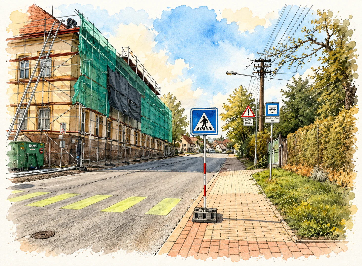 Bezpečné pěší trasy městem